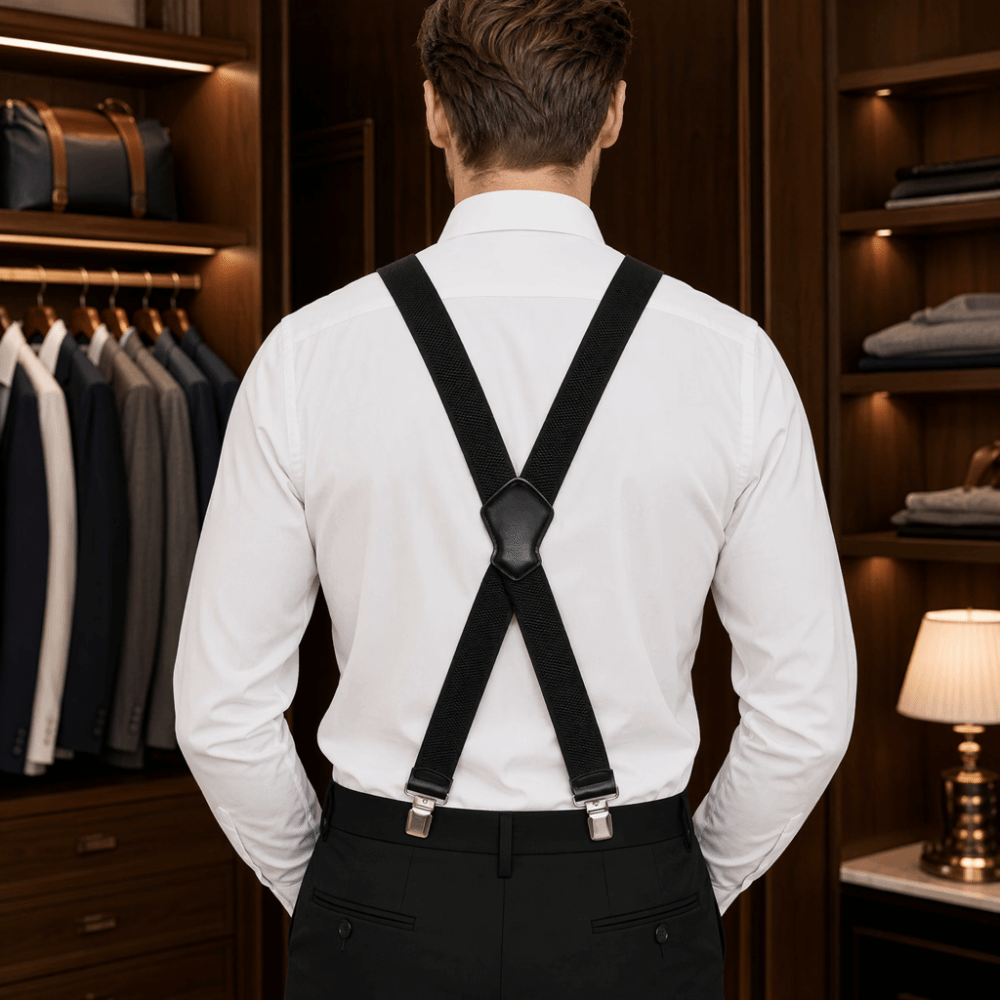 Suspender Clip Formal - Mode-elastische, stevige bretels, ademende stof, verstelbare