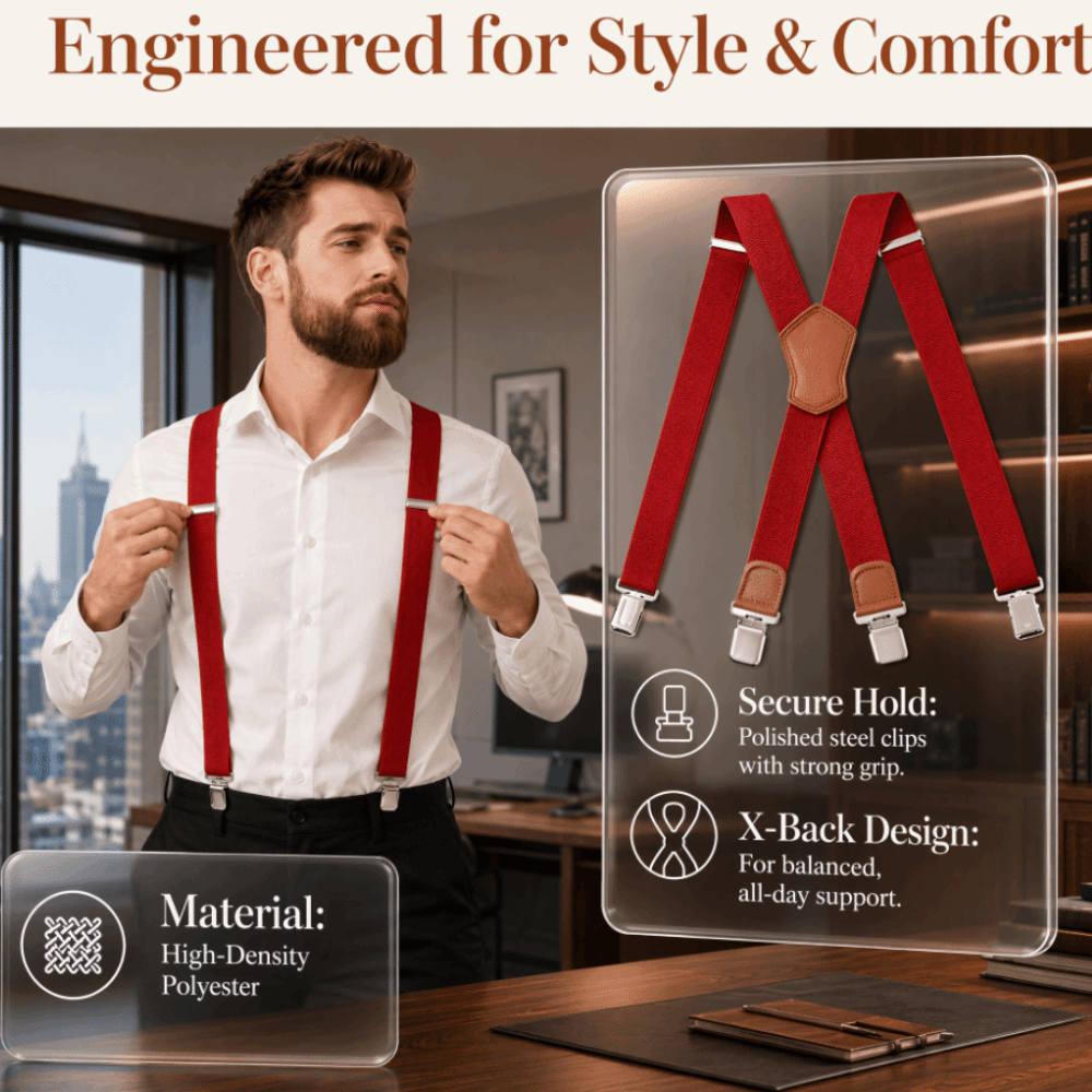 Elastische, stevige bretels, v - Suspender Clip Formal recensie en prijs